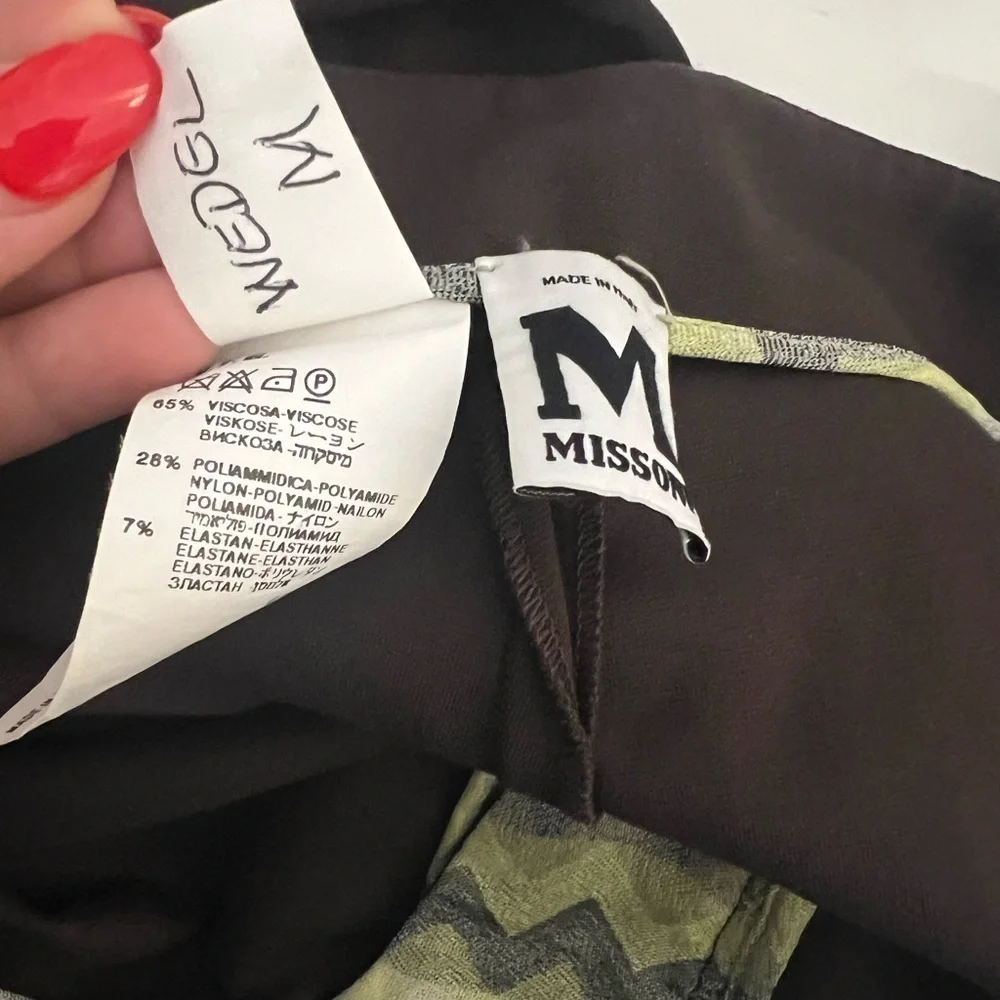 M Missoni Dark Brown Tapered Leg Dress Pants 6